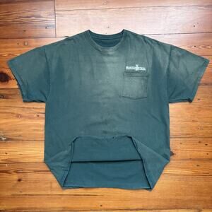 Vintage Gradient Sun Faded Blank Worn T-Shirt Men's Size XL WIP Work Distressed